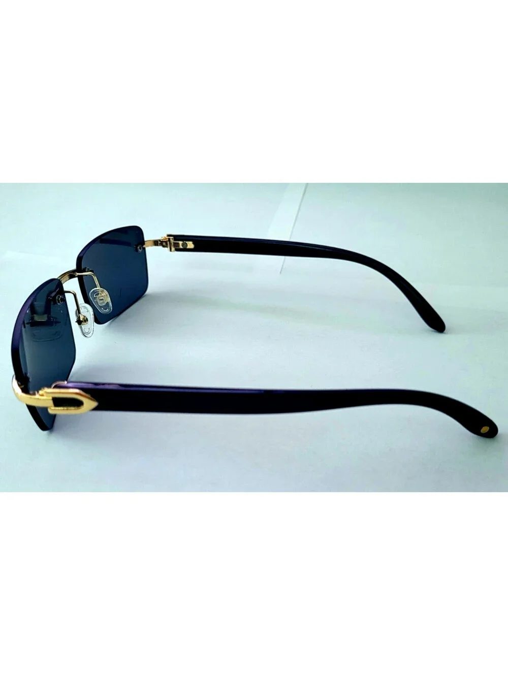 Piccadilly Gld Black Horn Decor Gradient Designer Sunglasses